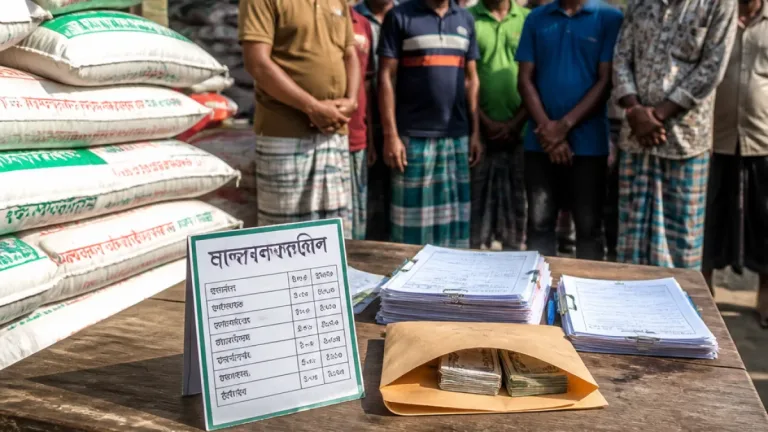 বাউফলে সরকারি তালিকাভুক্ত মূল্যের চেয়ে বেশি দাম, তিন সার বিক্রেতাকে জরিমানা