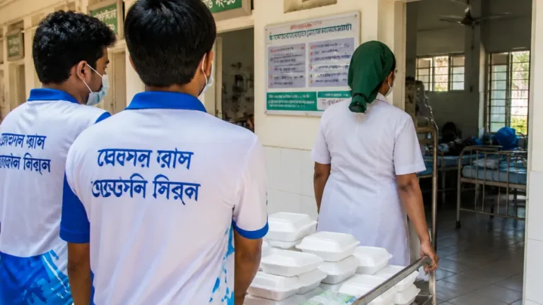 বান্দরবান সদর হাসপাতালে জীবনজজ্বলানি: স্থানীয় সমিতির উদ্যোগে রোগীদের খাবার ও ব্যবহার্য সামগ্রী বিতরণ