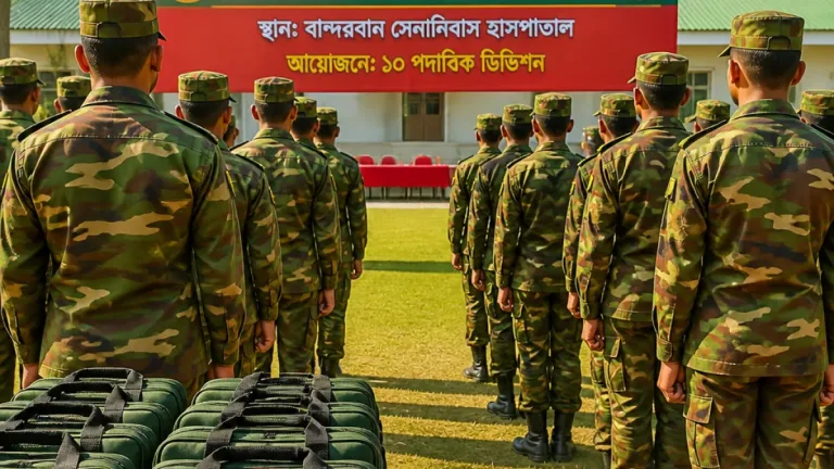 বান্দরবানের প্রত্যন্ত এলাকায় মা ও নবজাতকের সুরক্ষায় সেনাবাহিনীর ১৯ নারীর স্বাস্থ্যসেবা প্রশিক্ষণ