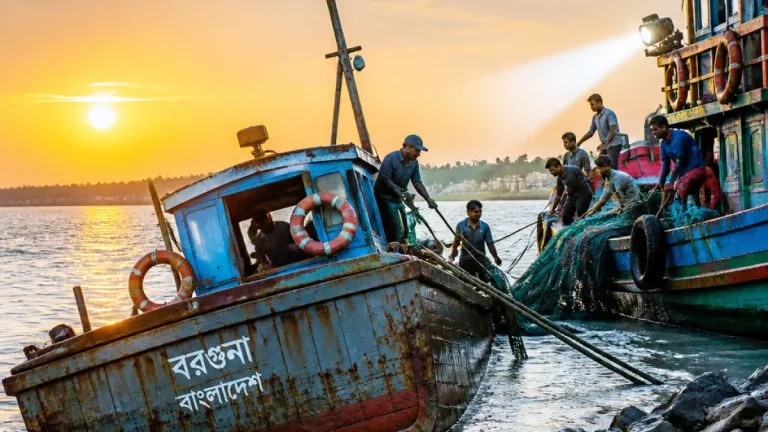 বরগুনার মাছধরা ট্রলার 'এফবি রাইসা মণি' ডুবি, ১৬ জেলে জীবিত উদ্ধার