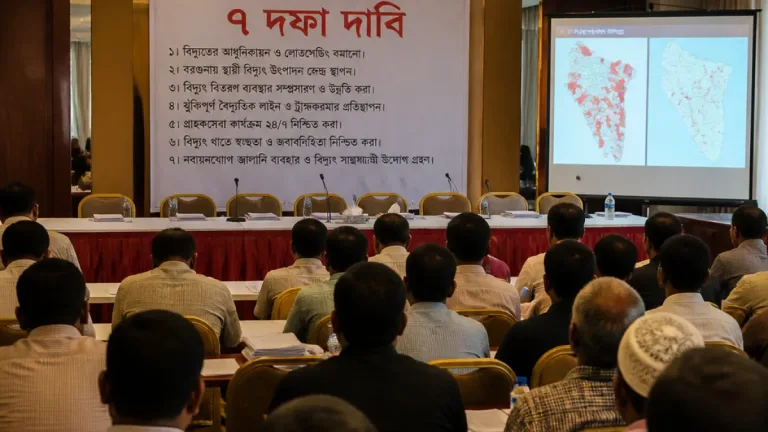 বরগুনায় বিদ্যুৎ বিভ্রাট: নাগরিক কমিটির ৭ দফা দাবি ও সমাধান নিয়ে আলোচনা