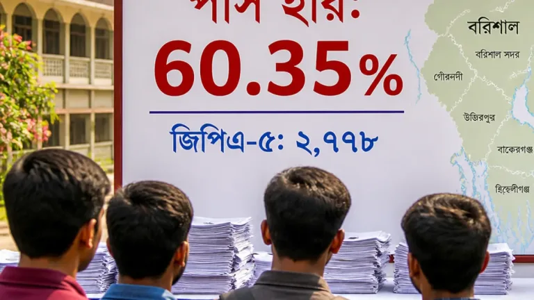 বরিশাল বোর্ডে পাসের হার বাড়ল, কিন্তু জিপিএ-৫ পেয়েছে কম শিক্ষার্থী