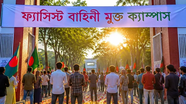 বরিশালে ববি ঘোষণা পেল দেশের প্রথম 'ফ্যাসিস্ট বাহিনী মুক্ত' বিশ্ববিদ্যালয়