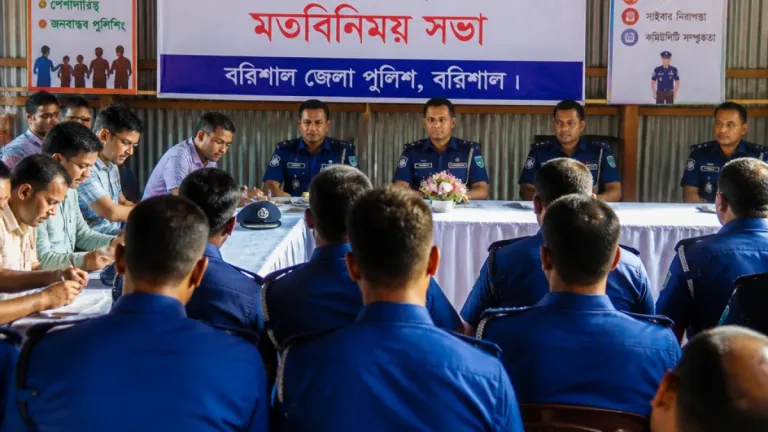 বরিশালে পুলিশের আচরণগত দুর্বলতা খতিয়ে দেখার আহ্বান রেঞ্জ ডিআইজির