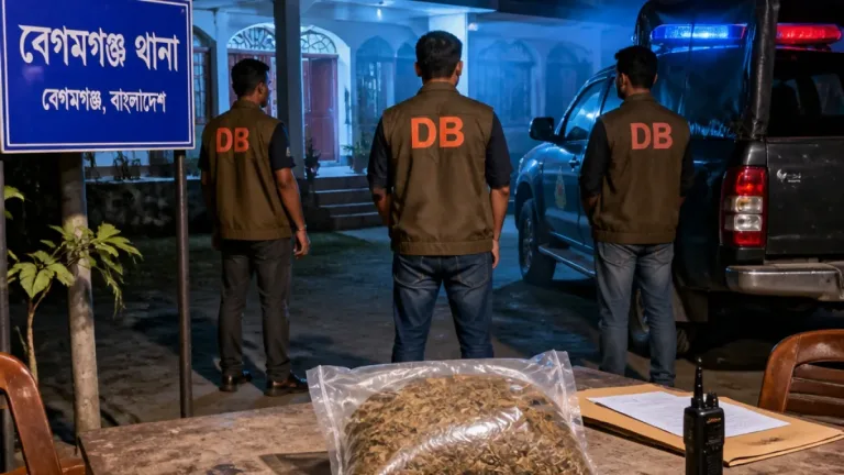 বেগমগঞ্জে ১ কেজি গাঁজাসহ নারী মাদককারবারি গ্রেপ্তার: নোয়াখালীর ডিবি অভিযান