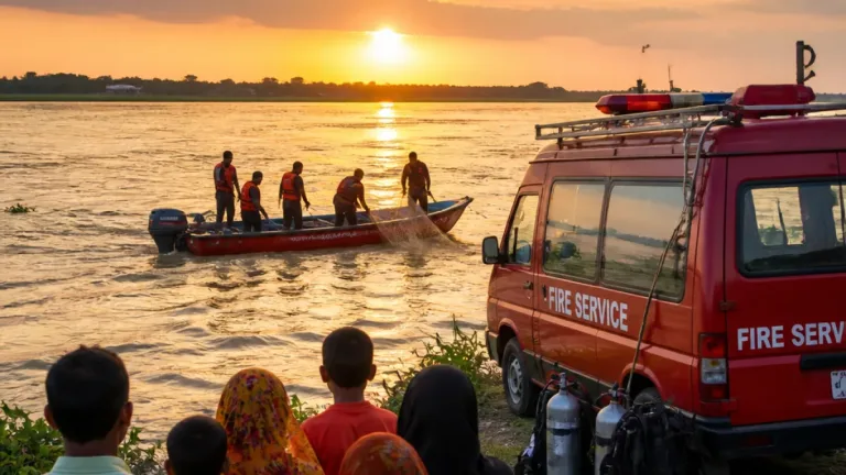 ভেদরগঞ্জে পদ্মা শাখায় গোসলকালে শিশু নিখোঁজ, ফায়ার সার্ভিসের তৎপরতা জোরে