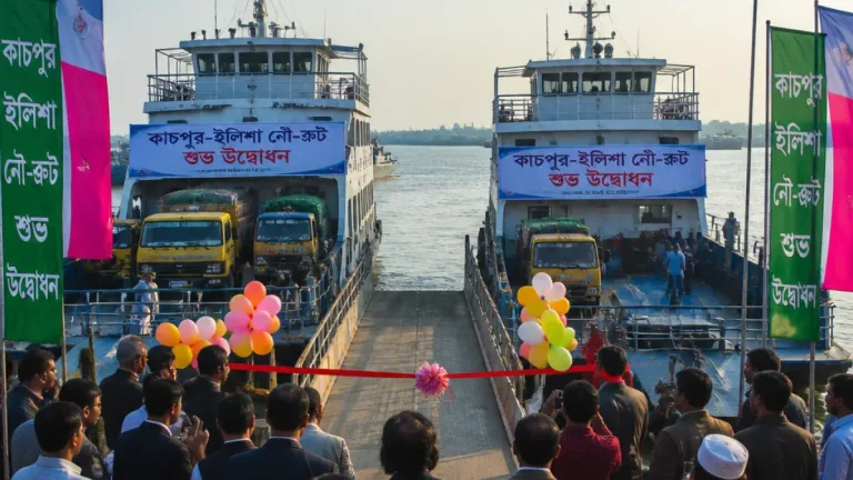 ভোলা—নারায়ণগঞ্জ সরাসরি ফেরি সার্ভিস চালু: কাঁচপুর-ইলিশা রুটে আঞ্চলিক যোগাযোগে নতুন অধ্যায়