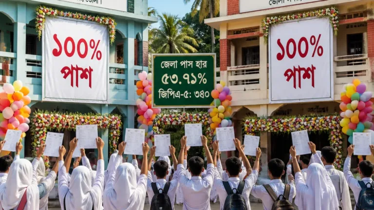ভোলায় এসএসসি: দুই প্রতিষ্ঠানে শতভাগ পাশ, জেলায় মোট পাসের হার ৫৩.৭১%