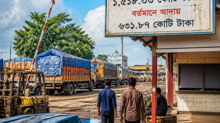 ভোমরা বন্দরে আমদানি–রপ্তানির ধারাবৃদ্ধি থামার কারণে স্থানীয় ব্যবসা ও রাজস্বে ধাক্কা