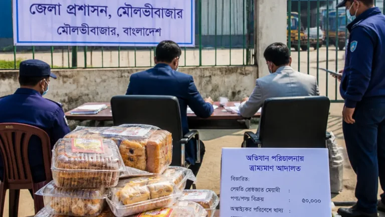 বিসিক শিল্পনগরীতে ভ্রাম্যমাণ আদালত: দুই প্রতিষ্ঠানকে মোট ২ লাখ ২৫ হাজার টাকা জরিমানা