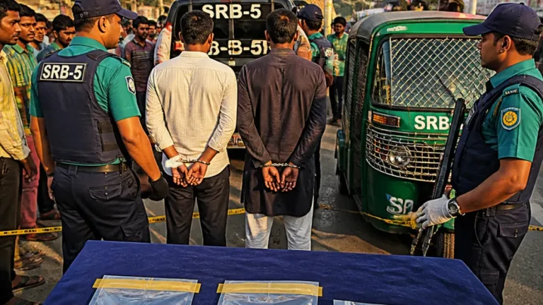 বোয়ালিয়ায় অভিযান: ২৪১ গ্রাম স্বর্ণের বারসহ দুইজন গ্রেপ্তার