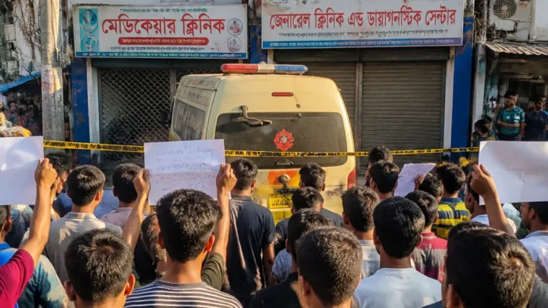 ব্রাহ্মণবাড়িয়ায় বেসরকারি ক্লিনিকে চিকিৎসা অবহেলা: একদিনে দুই অকালমৃত্যু, পুনঃনিরীক্ষার দাবি