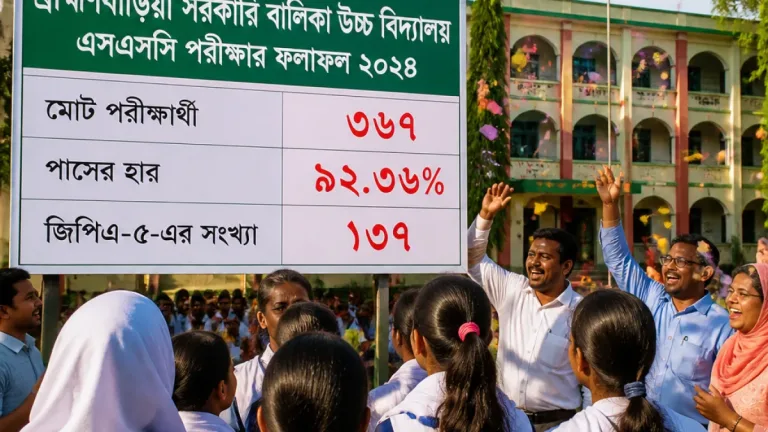 ব্রাহ্মণবাড়িয়ায় এসএসসি ফল: জেলায় পাসের হার ৭১.৪৬ শতাংশ, সাবেরা সো[হ]বানছে জিপিএ‑৫য়ে শীর্ষে