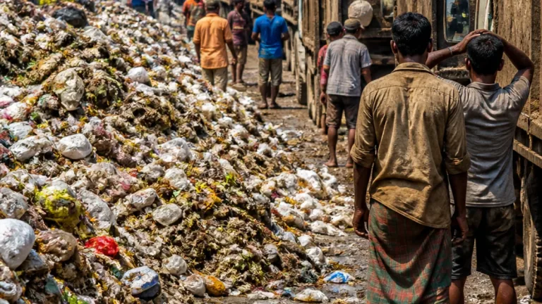 চাকরবাজার-ময়রা: ময়লা অপসারণ বন্ধে ধরলেই জনদূর্ভোগ, ফরিদপুরে দুর্গন্ধ ও স্বাস্থ্যঝুঁকির আশঙ্কা