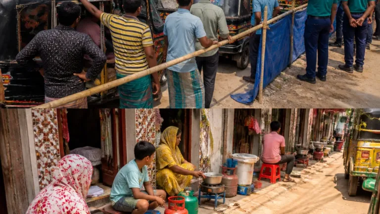 চাঁদপুরে গ্যাস সংকটে যানবাহন বন্ধ, চাহিদা–জট ও গৃহরান্নায় বিশৃঙ্খলা