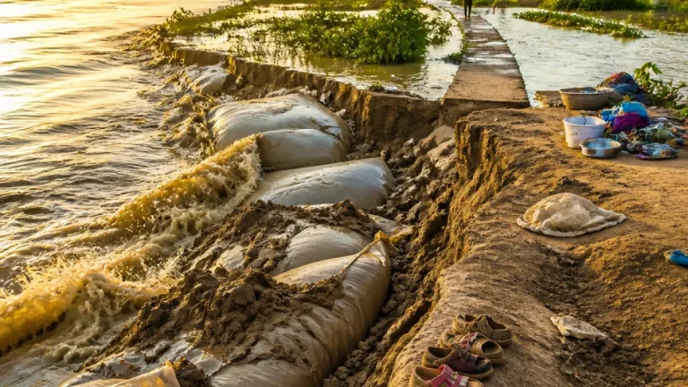 চাঁপাইনবাবগঞ্জে উজান ঢলে পদ্মা-মহানন্দায় ব্যাপক ভাঙন ও পাঁচ শিশুর মর্মান্তিক মৃত্যু