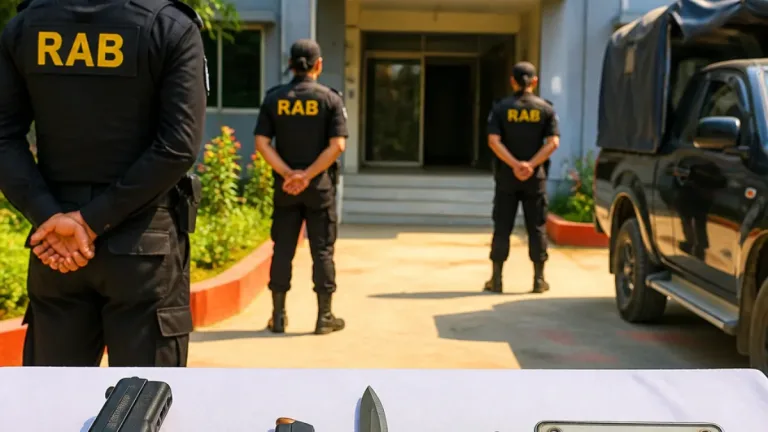 চন্দ্রগঞ্জ থানা থেকে লুট হওয়া পিস্তলসহ ‘ছোট নিশান’ গ্রেপ্তার: র‌্যাব জানায় মামলাও আছে