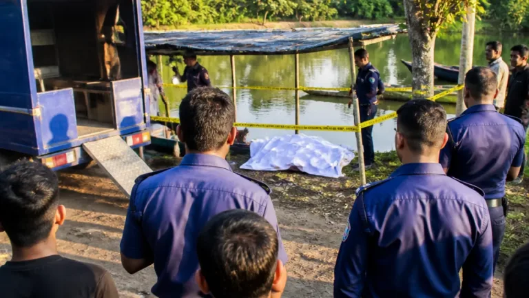 চারঘাটে পুকুরে ভাসছিল অজ্ঞাত ব্যক্তির লাশ, ময়নাতদন্তের জন্য পাঠানো হলো