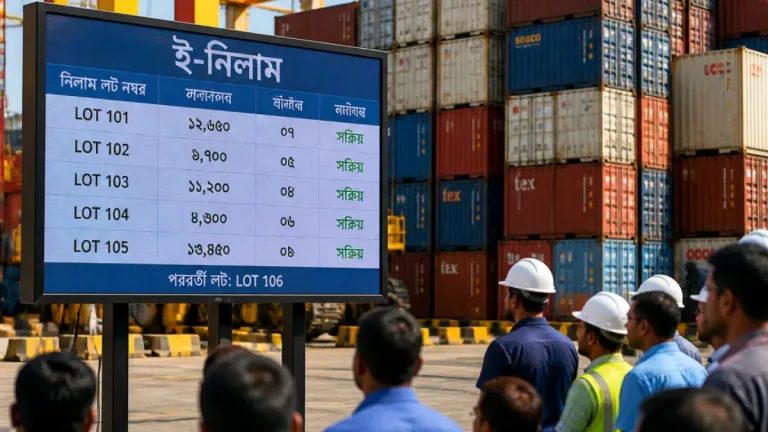 চট্টগ্রাম বন্দরে জমে থাকা প্রায় ৯ হাজার কোটি টাকার পণ্য ই-নিলামে তোলা হচ্ছে