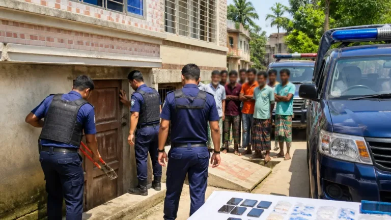 চুয়াডাঙ্গায় অনলাইন জুয়া সিন্ডিকেটের অভিযানে দুই অপহৃত উদ্ধার, ৯ জন আটক
