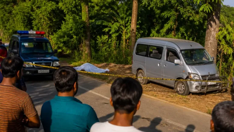 চুয়াডাঙ্গায় মাইক্রোবাসের ধাক্কায় পথচারী নারীর মৃত্যু, চালক পালিয়ে গেছে