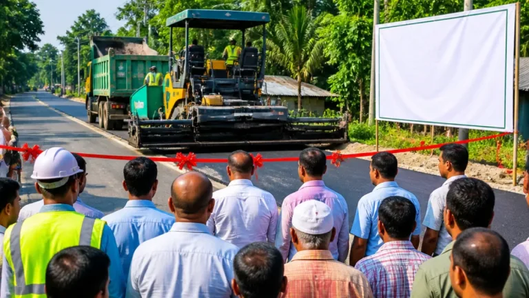 দশানী-গিলাতলা অংশের সংস্কার উদ্বোধন: বাগেরহাটে বন্ধিত ১০ কিলোমিটার সড়ক পুনরায় চলার পথে