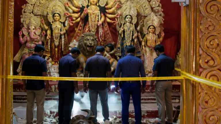 দেবীগঞ্জে রাতে নির্মাণাধীন দুর্গাপূজার প্রতিমা ভাঙচুর: মামলা, তদন্ত চলছে