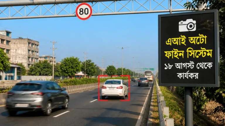 ঢাকা—চট্টগ্রাম মহাসড়কে ১৮ আগস্ট থেকে এআই দিয়ে ‘অটো ফাইন সিস্টেম’ চালু