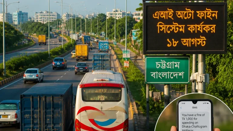 ঢাকা-চট্টগ্রাম মহাসড়কে এআই চালিত ‘অটো ফাইন সিস্টেম’ কার্যকর হচ্ছে ১৮ আগস্ট — চট্টগ্রামবাসীর জন্য যা জানা জরুরি