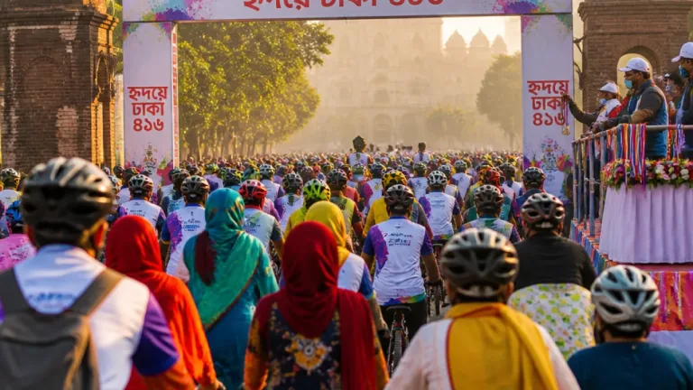 ঢাকার ৪১৬ বছরে ডিএসসিসির ‘হেরিটেজ সাইকেল র‍্যালি’: তিনশোর কাছাকাছি অংশগ্রহণ