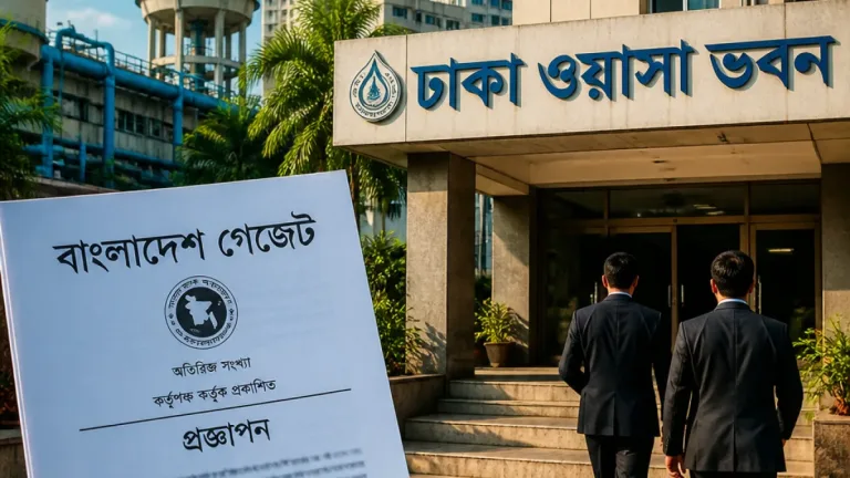 ঢাকায় পানি-পরিষেবার শীর্ষ পদে বদল: ঢাকা ওয়াসার নতুন এমডি নিয়োগ