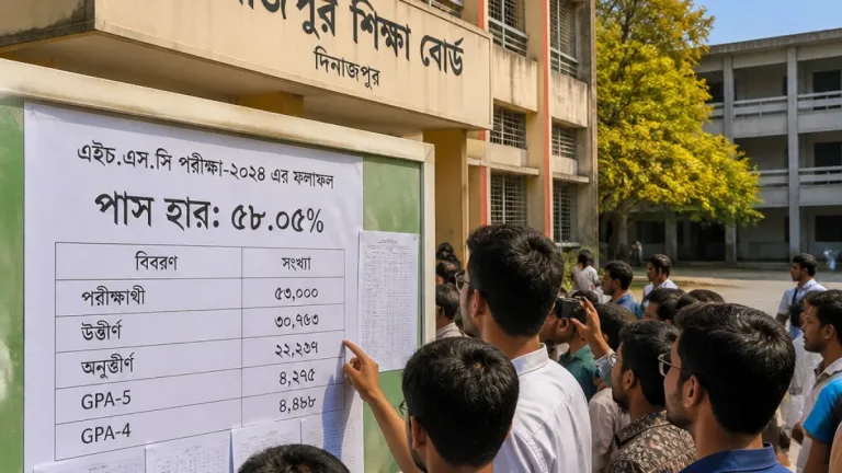 দিনাজপুর বোর্ডে এসএসসির পাসের হার হুট করে কমে ৫৮.০৫ শতাংশে