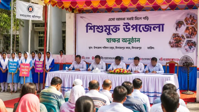 দিনাজপুর সদরে বাল্যবিবাহ ও শিশুশ্রম নির্মূল করে শিশুমুক্ত উপজেলা গড়ার ঘোষণা