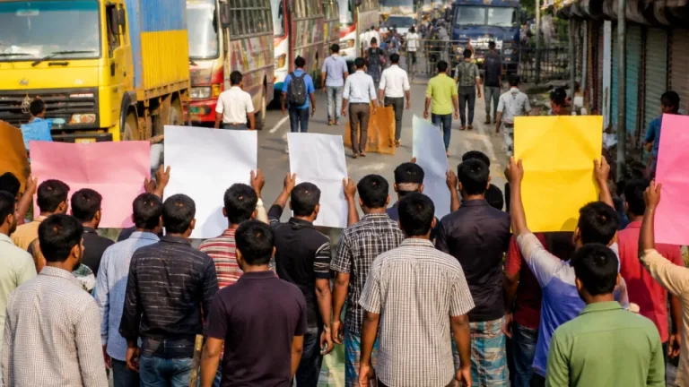 দিনাজপুরে পরিবহন ধর্মঘট: যান চলাচল বন্ধ, শহরজুড়ে সড়ক অবরোধ চালিয়ে যাচ্ছে শ্রমিকরা