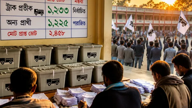 দিনাজপুরে ট্রাক শ্রমিক ইউনিয়ন নির্বাচনে বিপ্লব কুন্ডু সভাপতি নির্বাচিত