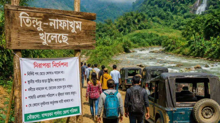 দীর্ঘদিন বন্ধ রেখে খুললো থানচির তিন্দু-নাফাখুমসহ বান্দরবানের চার পর্যটন স্পট