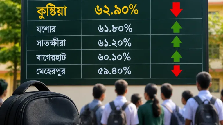 এসএসসি: যশোর বোর্ডে খুলনা শীর্ষে, কুষ্টিয়া একধাক্কায় তলানিতে—পাসের হার ৬২.৯০%