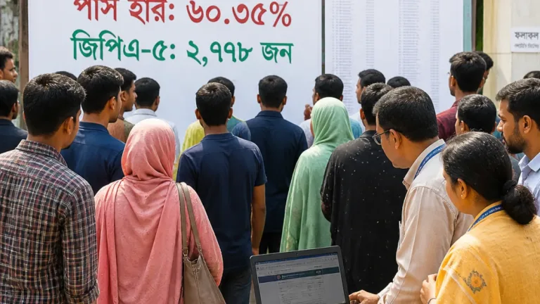 এসএসসিতে বরিশাল বোর্ডে পাসহার ৬০.৩৫%: জিপিএ-৫ পেয়েছে ২৭৭৮ জন