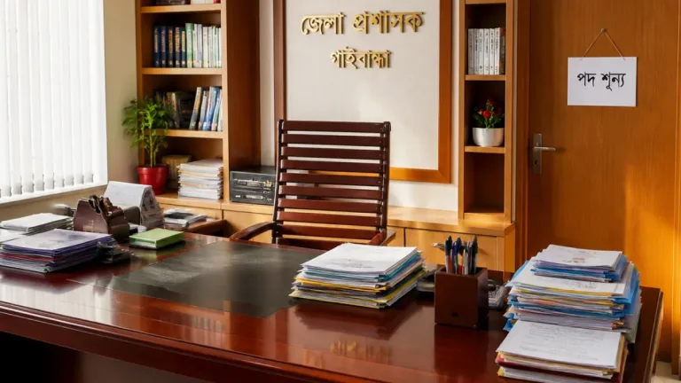 গাইবান্ধার ডিসি মোহাম্মদ মাসুদুর রহমান মোল্লা প্রত্যাহার: জেলা প্রশাসনে আপাতত খালি পদ