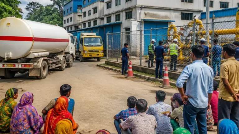 গাজীপুরের শিল্পাঞ্চলে তীব্র গ্যাস সংকট: শতাধিক কারখানায় উৎপাদন ব্যাহত