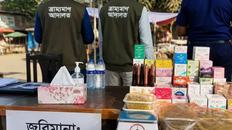 ঘাটাইলে ভ্রাম্যমাণ আদালত: ওজনে কম, বাসি খাবার ও মেয়াদোত্তীর্ণ পণ্যে ৩৫ হাজার টাকা জরিমানা