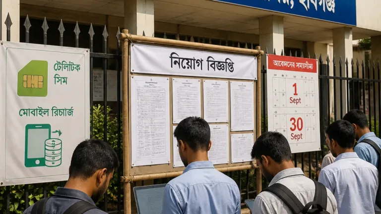 হবিগঞ্জ জেলা প্রশাসকের কার্যালয়ে ৩ পদে ১০ জন নিয়োগ: আবেদন শুরু ১ সেপ্টেম্বর