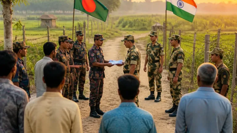 ইছাখালী সীমান্তে কৃষক ধরে নেওয়া–পরে পতাকা বৈঠকে দুই ভারতীয় ফেরত, বাংলাদেশি ফিরেছেন