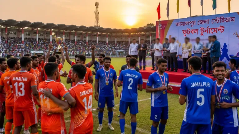 জামালপুর জেলা প্রশাসক গোল্ড কাপ শুরু; প্রথম ম্যাচে সরিষাবাড়ীকে হারালো পৌরসভা একাদশ