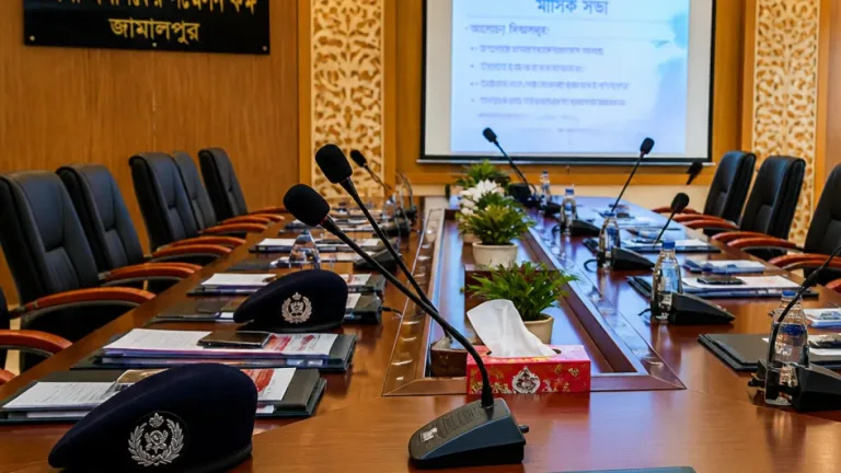 জামালপুরে আইন-শৃঙ্খলা বাড়াতে জেলা আইন-শৃঙ্খলা কমিটির মাসিক সভা