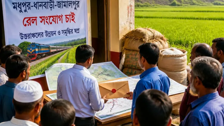 জামালপুরে আঞ্চলিক অর্থনীতি বদলে দেবে মধুপুর-ধনবাড়ী রেলপথের প্রস্তাব