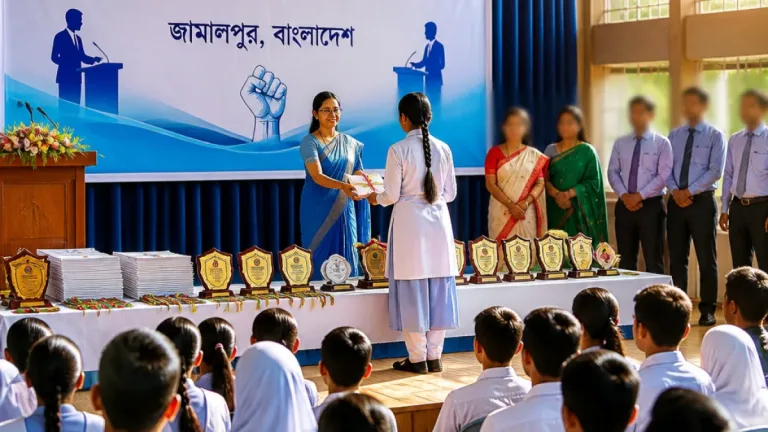 জামালপুরে বিদ্যালয় পর্যায়ে দুর্নীতিবিরোধী বিতর্কে শিক্ষার্থীদের তরুণ কণ্ঠ