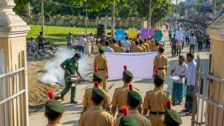 জয়পুরহাটে ৭০ বিএনসিসি ক্যাডেটের র‌্যালি ও মশক নিধন—ডেঙ্গু প্রতিরোধে এলাকাবাসিকে সতর্কবার্তা