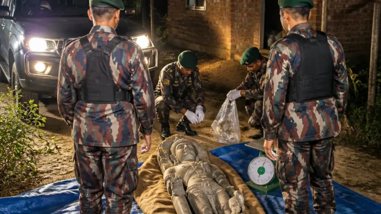 জয়পুরহাটে বিদেশে পাচারের প্রস্তুতিতে ৭২.৯ কেজি কষ্টিপাথরের মূর্তিসহ চারজন আটক