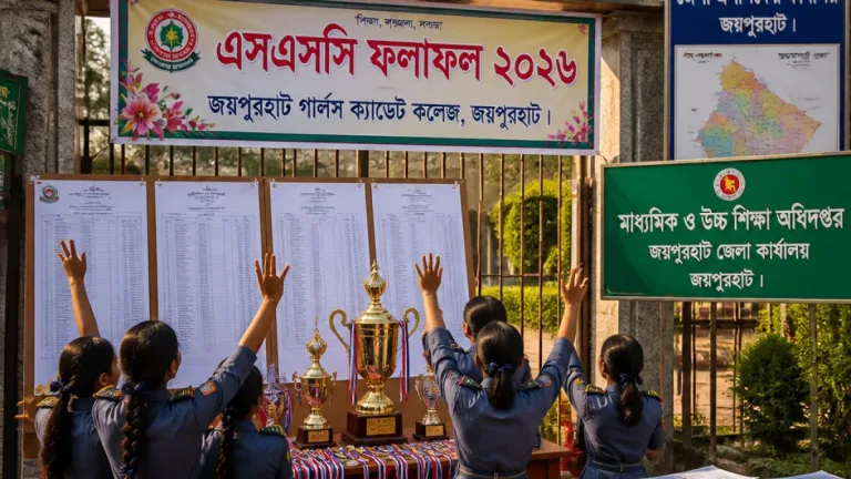 জয়পুরহাটে এসএসসি ফল: জয়পুরহাট গার্লস ক্যাডেট কলেজের অসাধারণ সাফল্য ও জেলায় মোট ফলপ্রকাশ